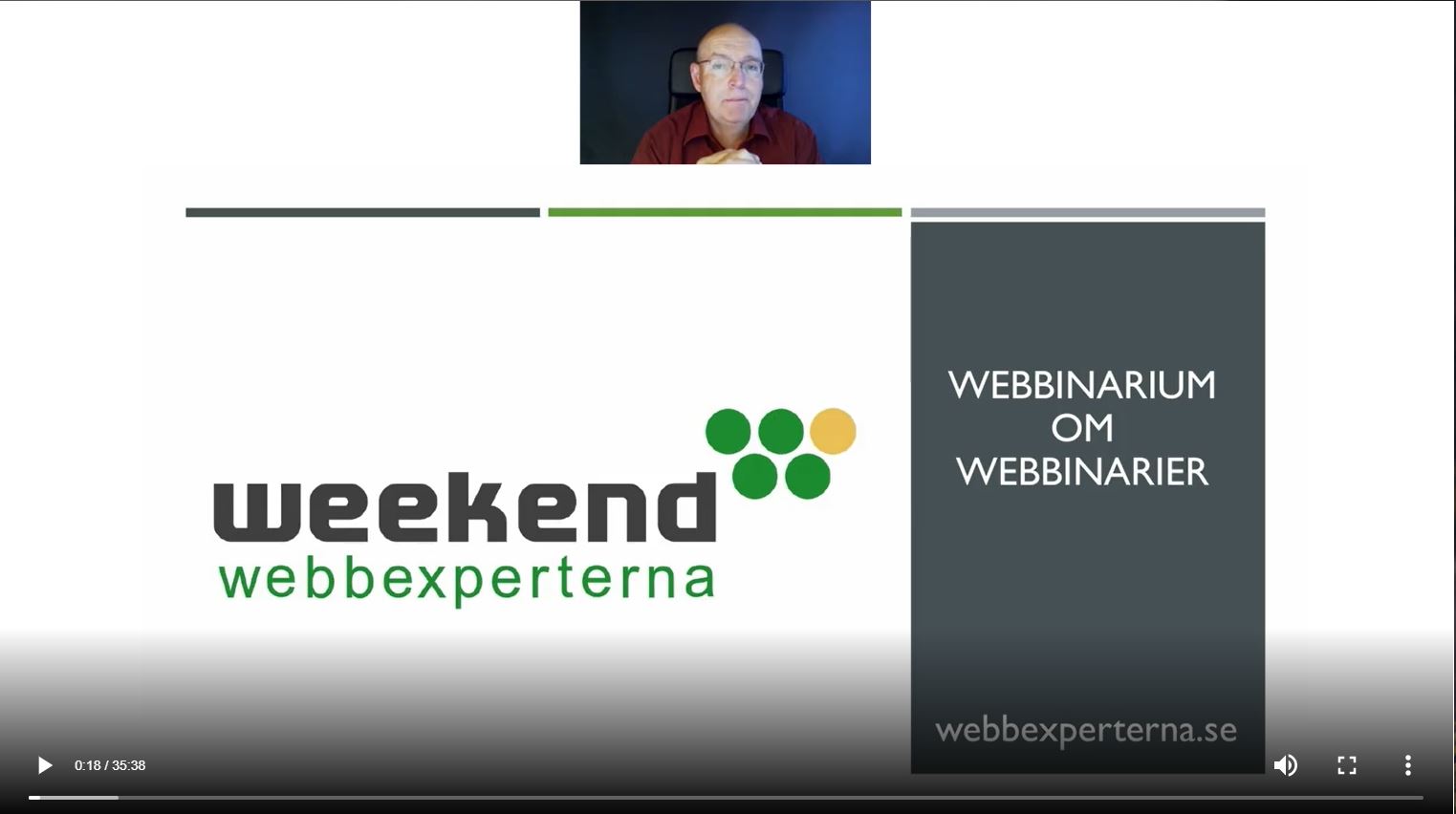 Webbinarium om Webbinarier